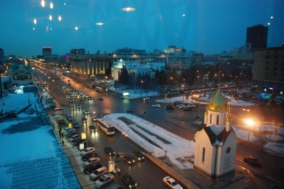 ночной Новосибирск